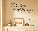 Forever For Always Quotes Wall Decal Family Vinyl Art Stickers